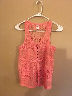 Adorable, orange see-through  vest  by Bongo